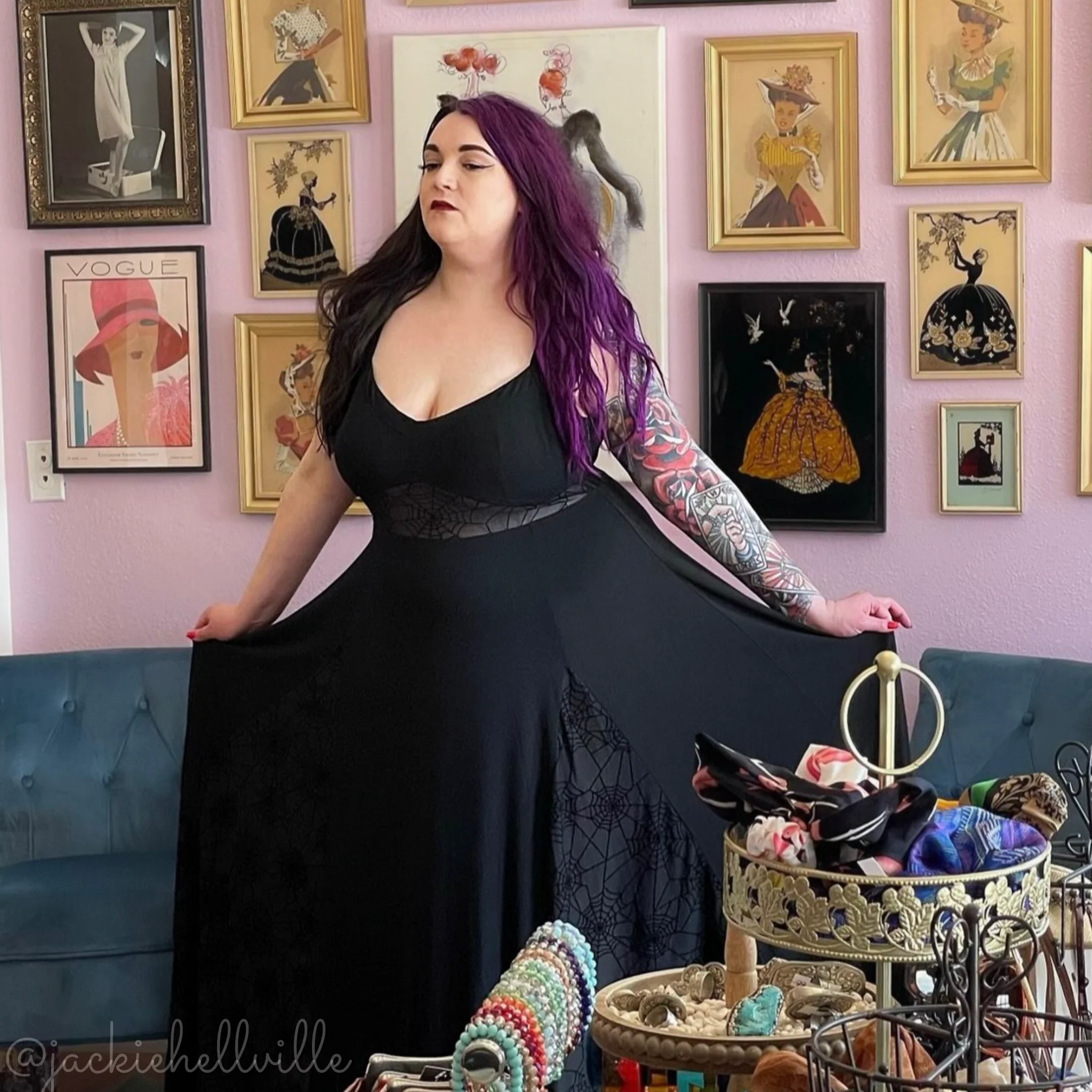 Arachnophobia Maxi Dress Pre-Sale by Weasel Wear - Image 12