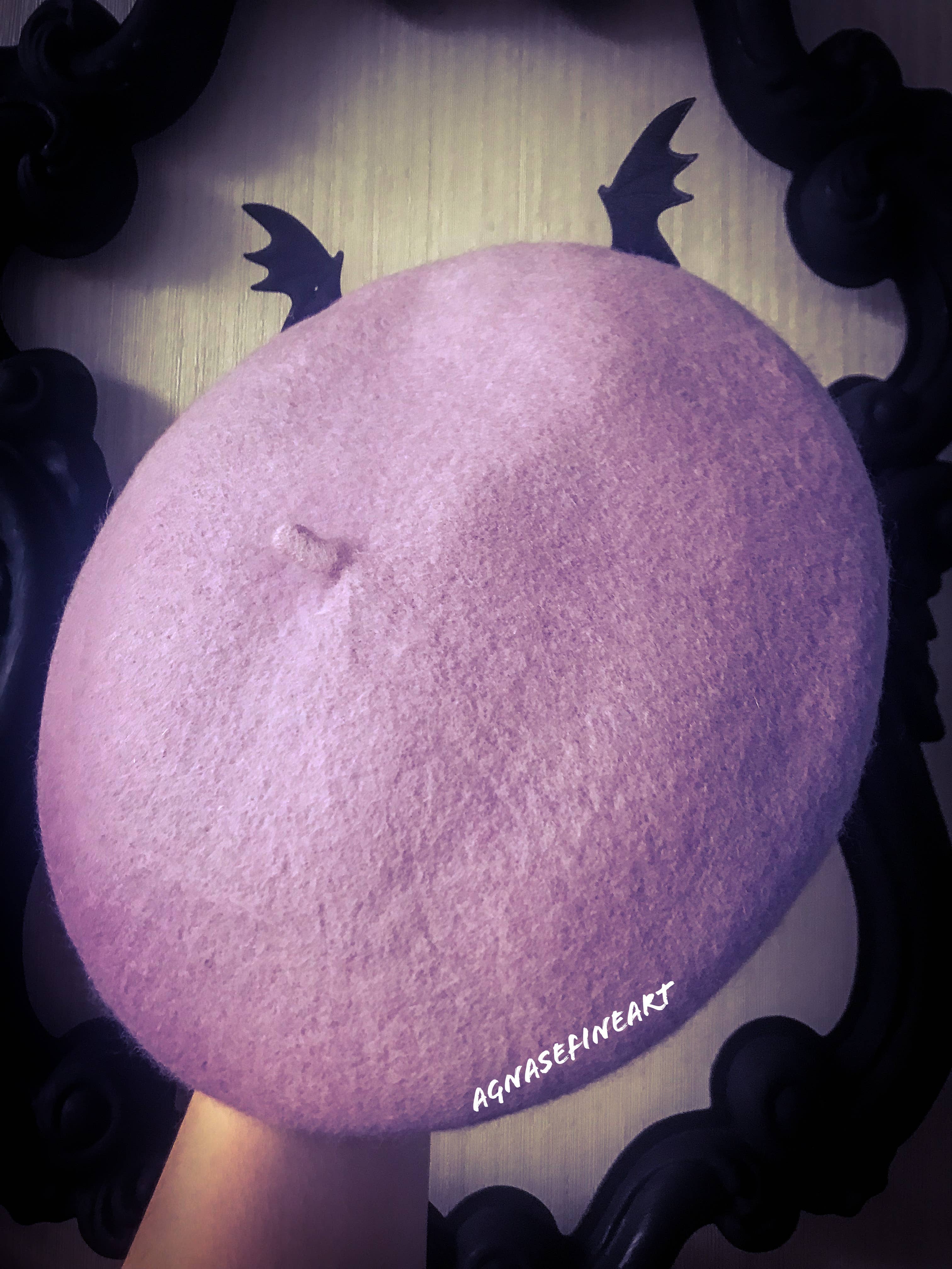 Batty Beret in Lavender from Blessed By Lilith - Image 5