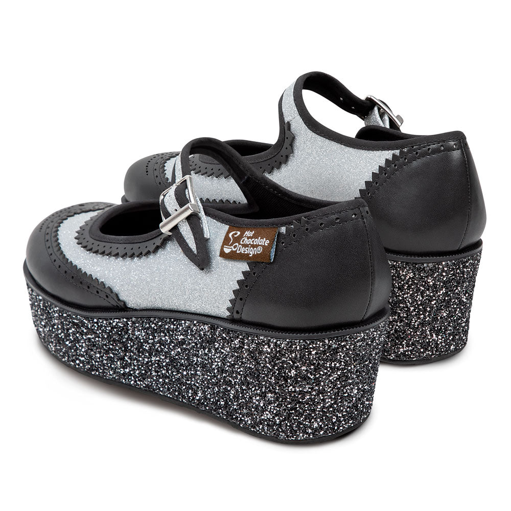 Chocolaticas® Havana Glitter Women's Mary Jane Platform - Image 4