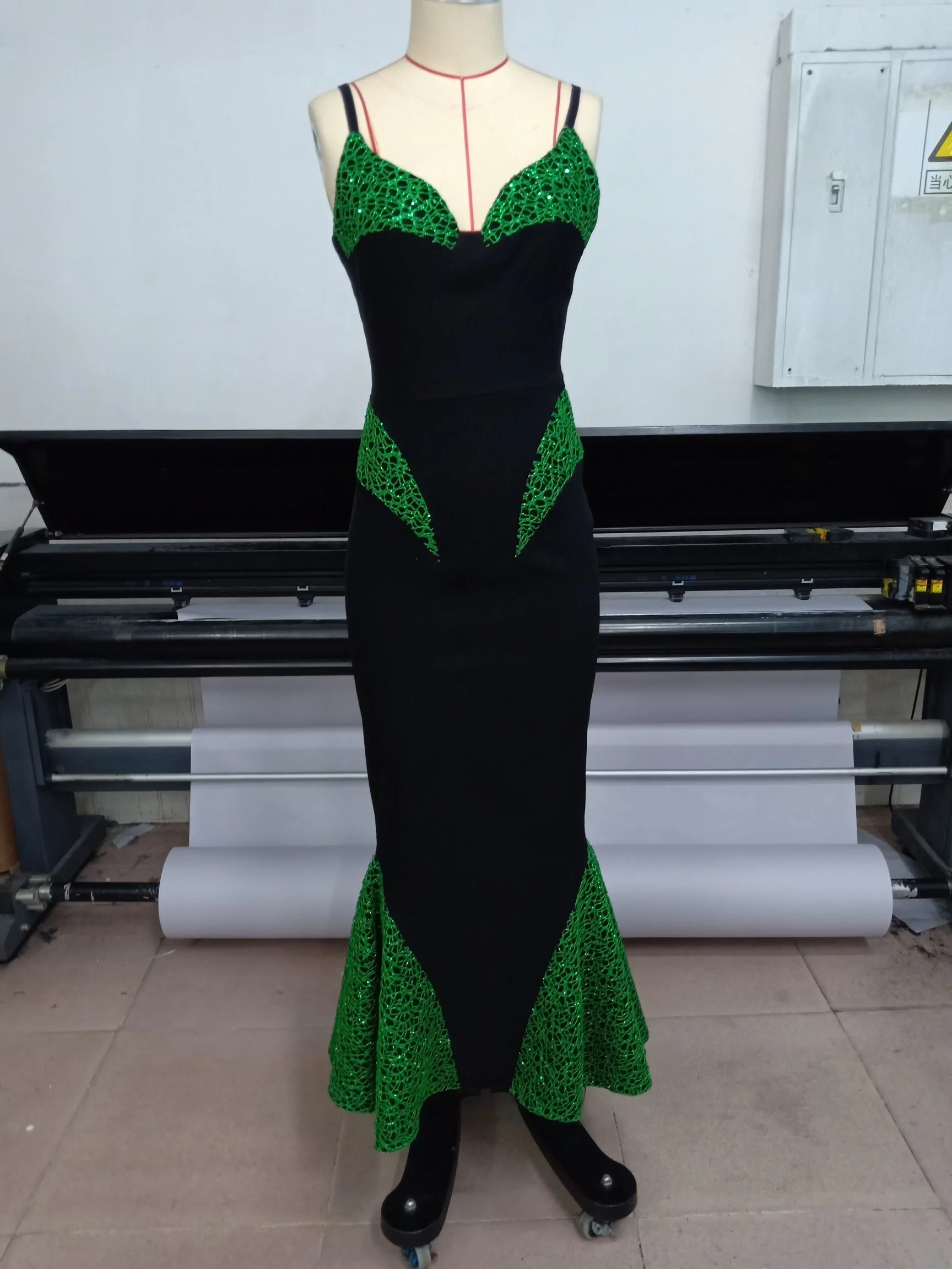 Weasel Wear Creature Sparkle Dress in Green - Image 9