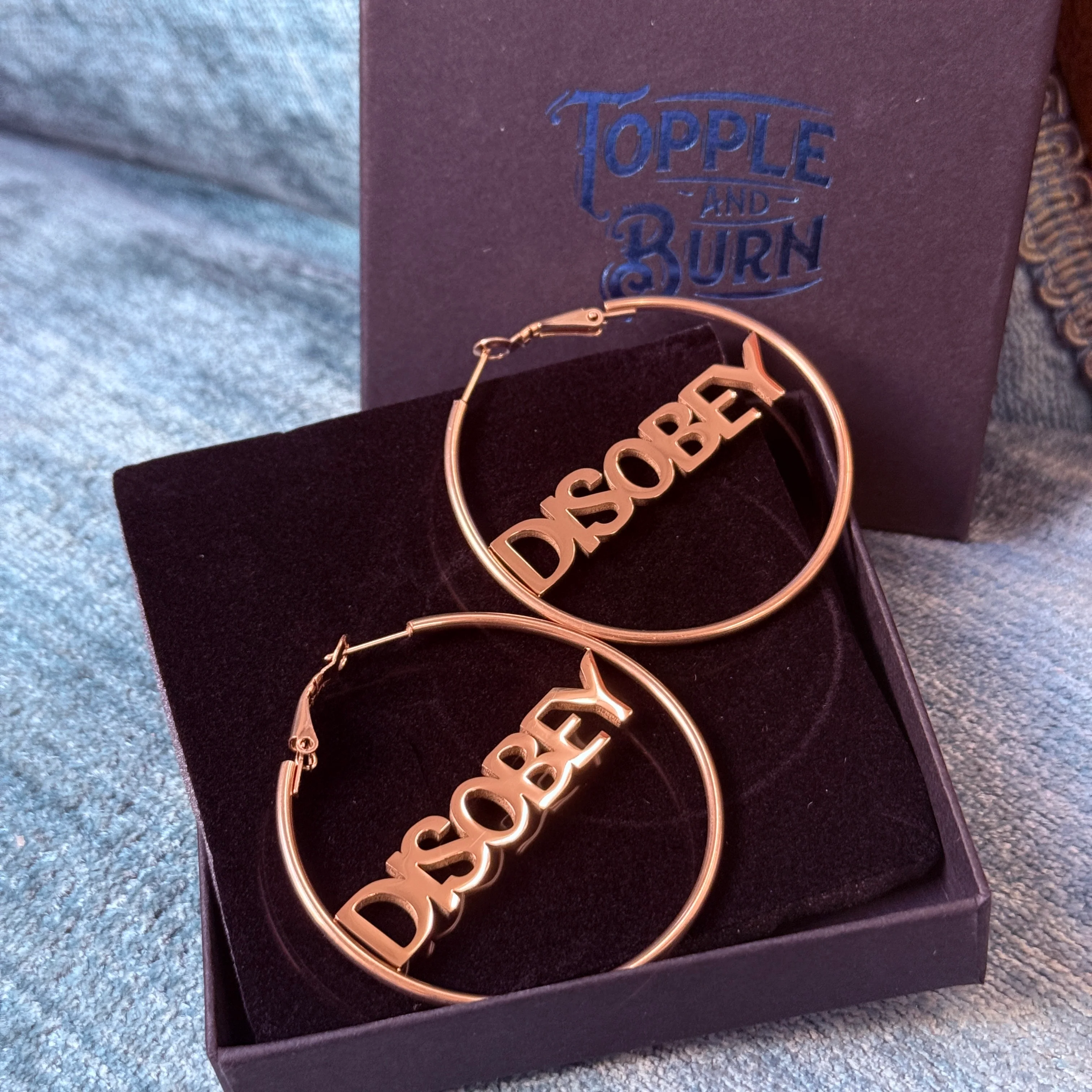 Disobey Hoops by Topple and Burn - Image 4
