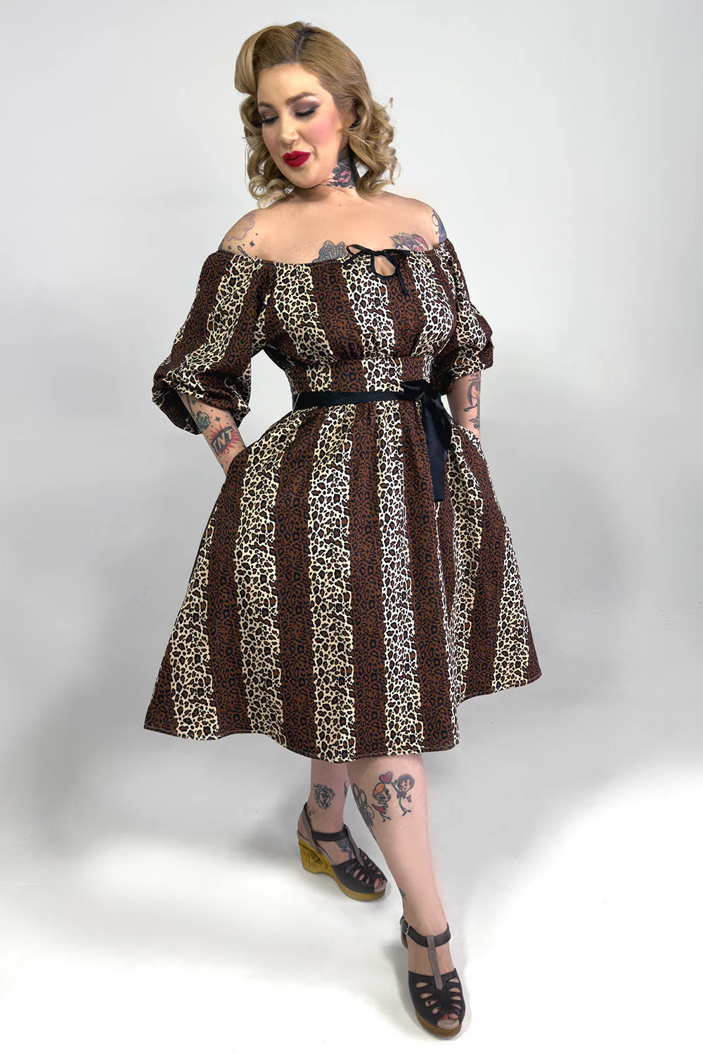 Eva Dress Leopard Print by The Oblong Box Shop - Image 4