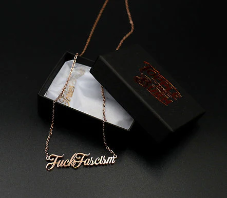 F*ck Fascism Necklace by Topple and Burn - Image 3