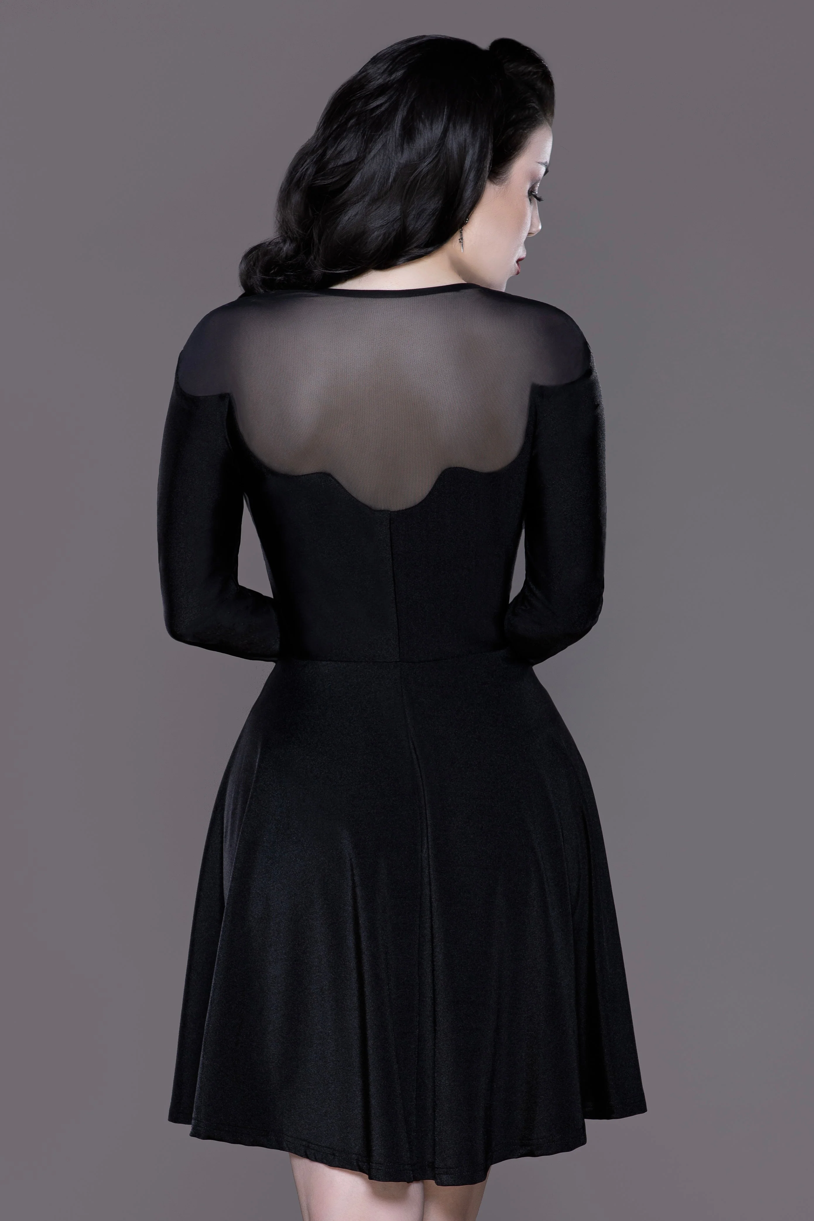 Weasel Wear Jersey Devil Skater Dress - Image 2