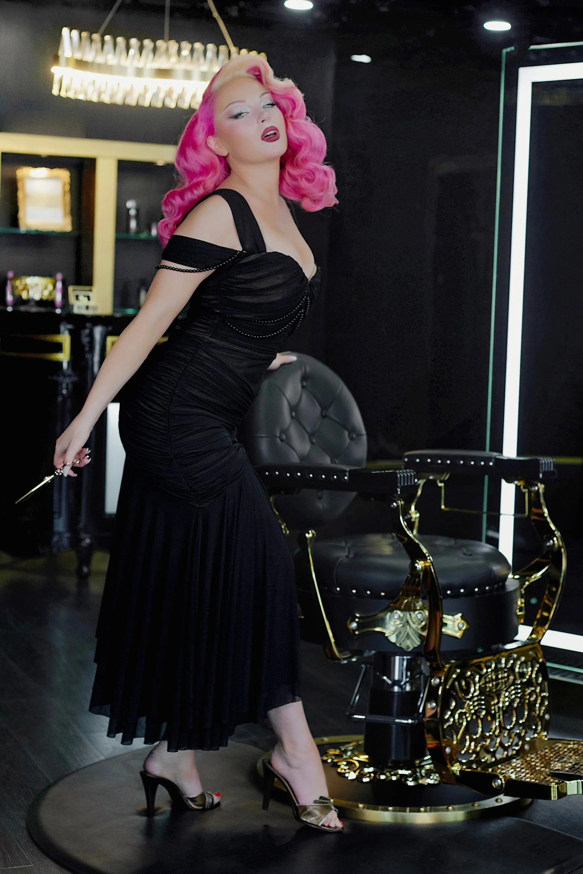 Mummy Ruched Illusion Dress by Weasel Wear - Image 5