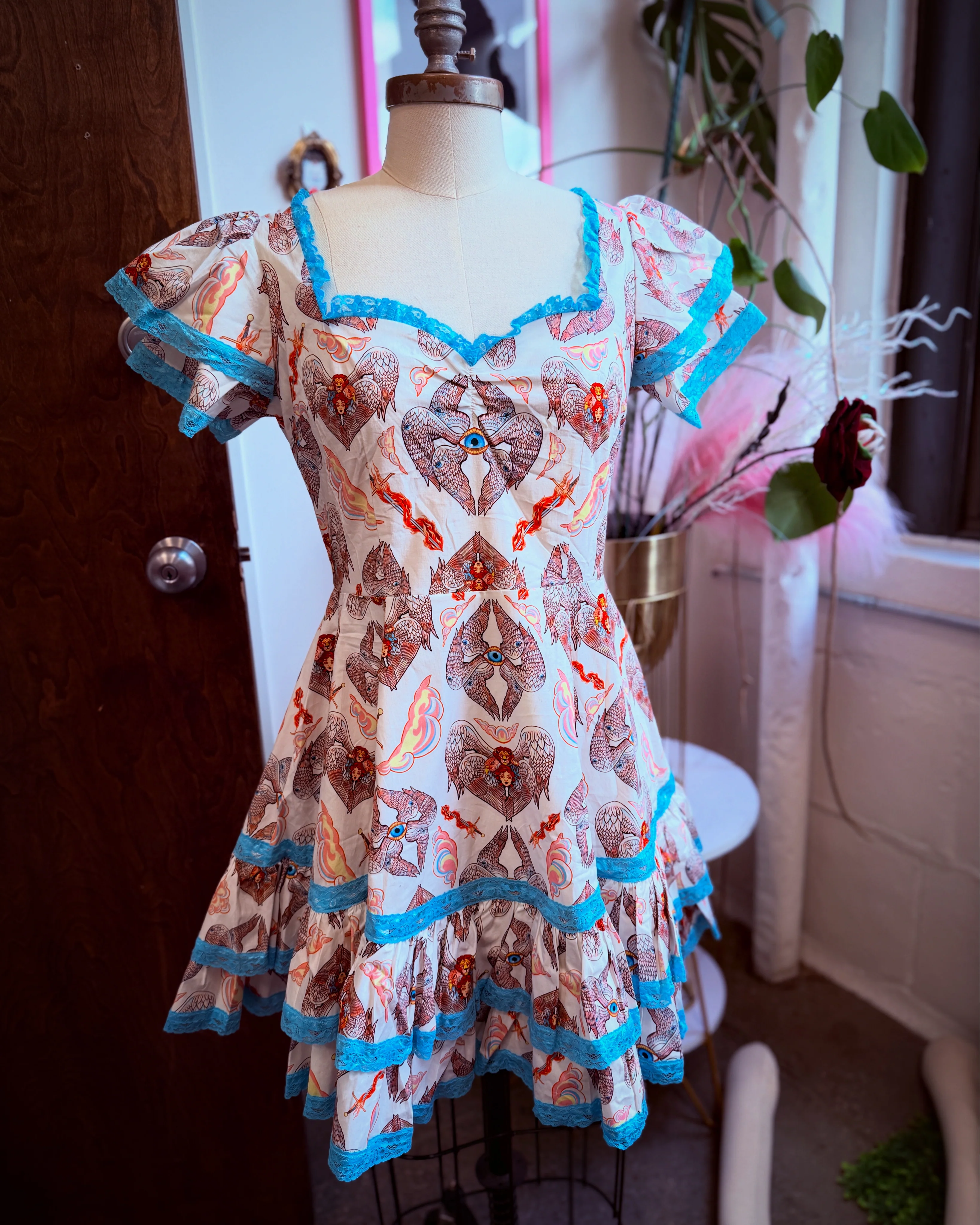 Adelaide Mini Swing Dress in Heavenly Bodies - Image 2