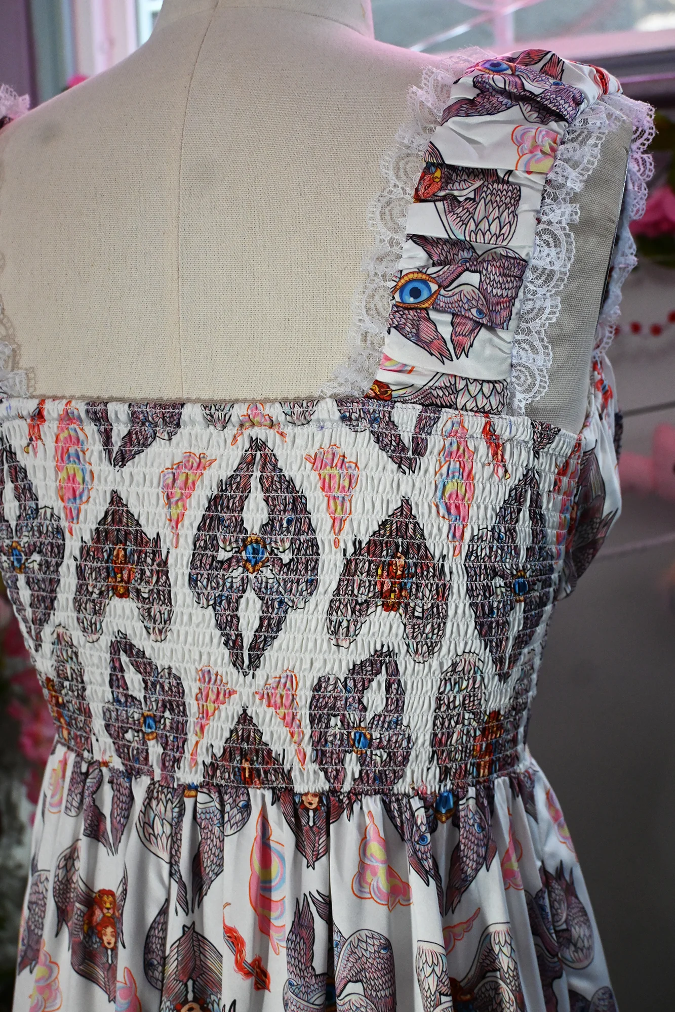 Cosette Maxi Dress in Heavenly Bodies Print - Image 10