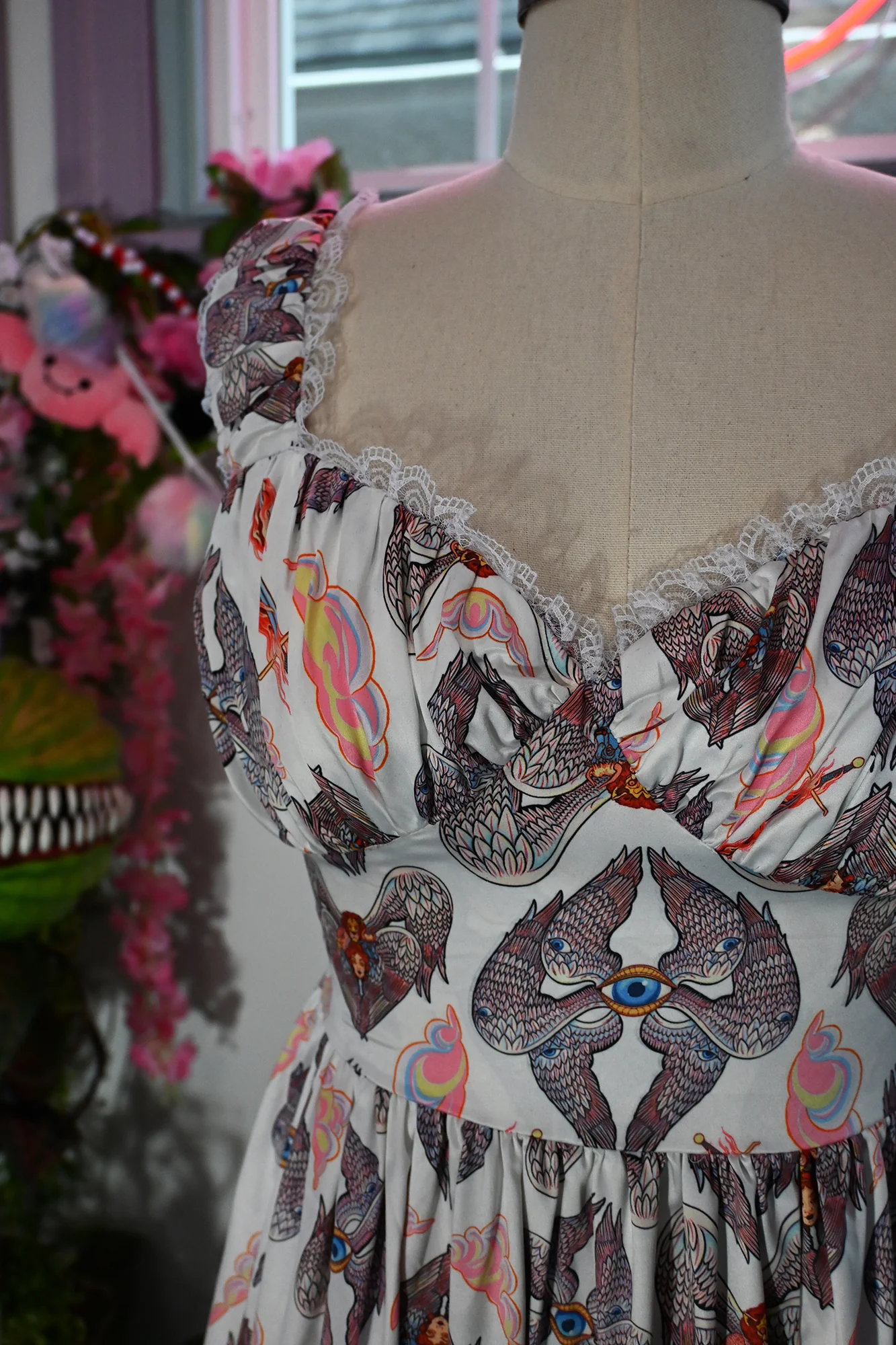 Cosette Maxi Dress in Heavenly Bodies Print - Image 4