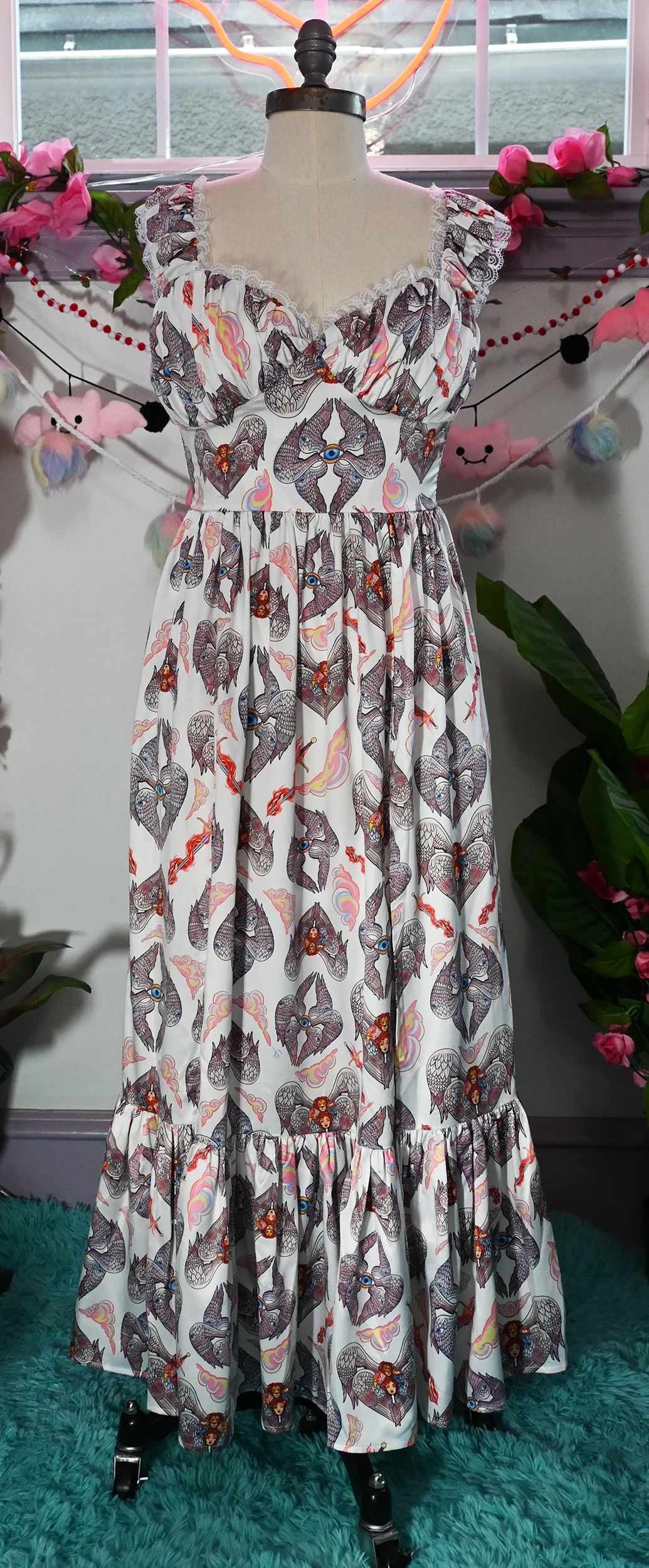 Cosette Maxi Dress in Heavenly Bodies Print - Image 5