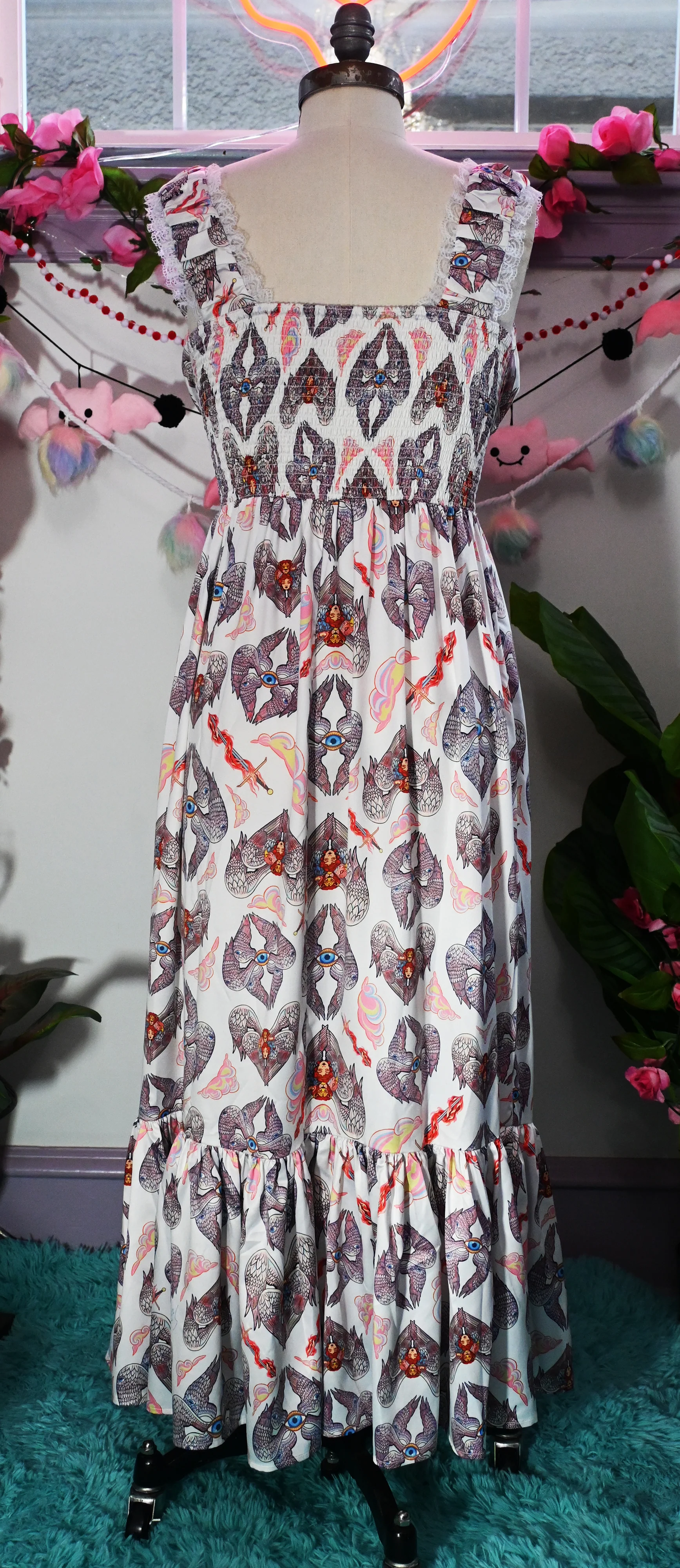 Cosette Maxi Dress in Heavenly Bodies Print - Image 9