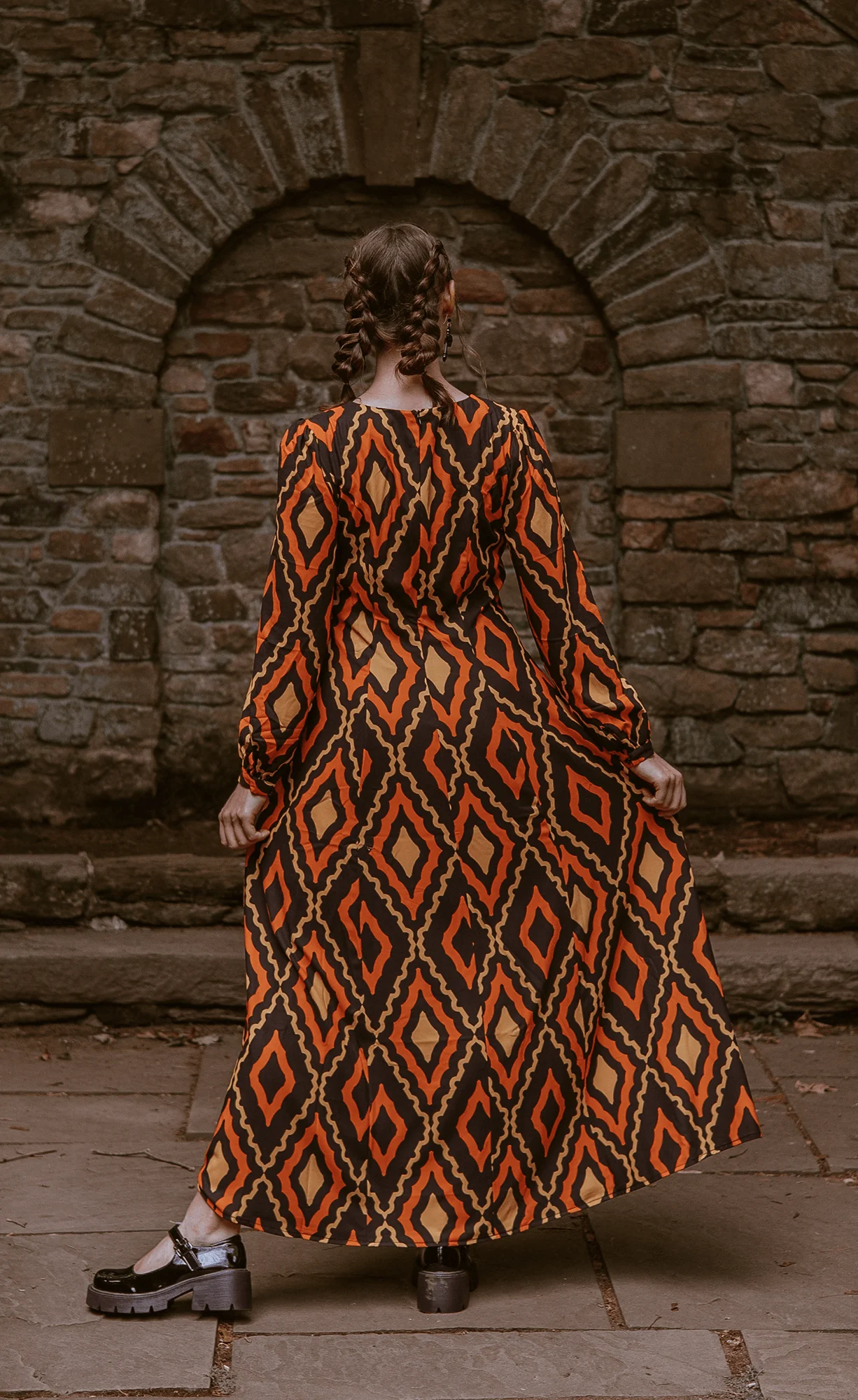 Penny Maxi Dress in Haunted Hotel Print - Image 3