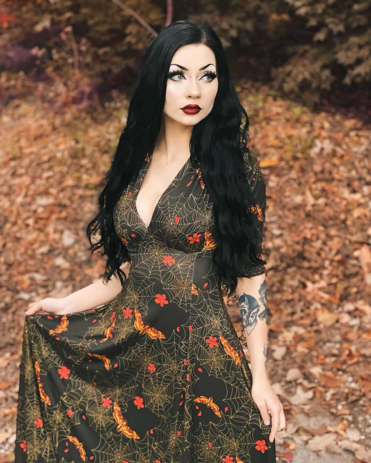 Raquel 3/4 Sleeve Maxi dress in Clarice Print - Image 2