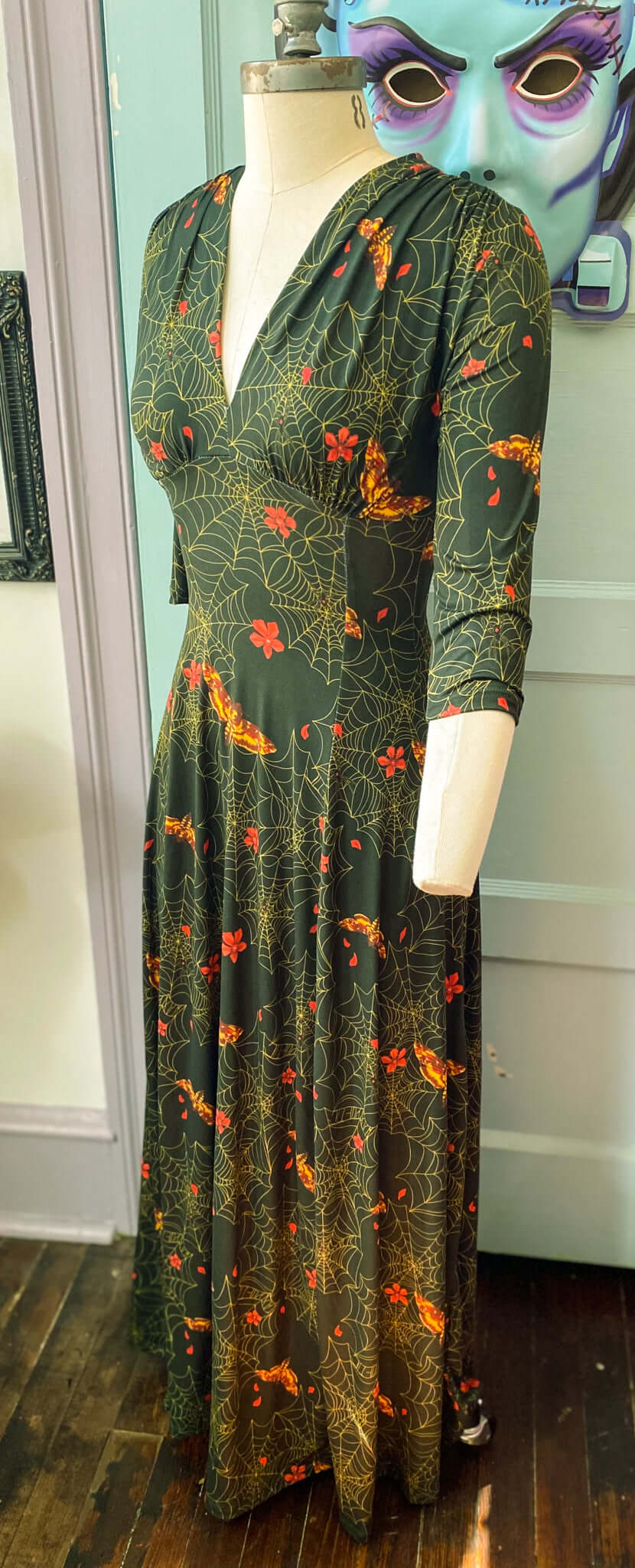Raquel 3/4 Sleeve Maxi dress in Clarice Print - Image 4