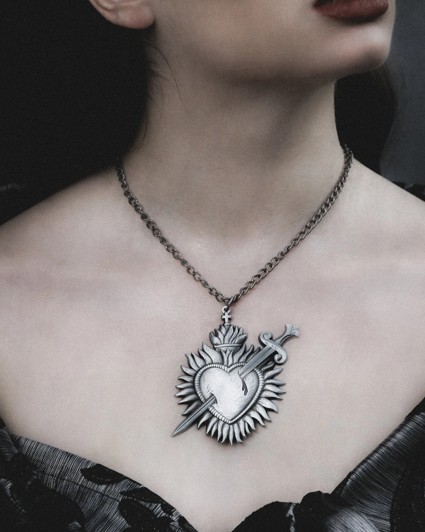 Sacred Heart Necklace by The Pretty Cult - Image 5