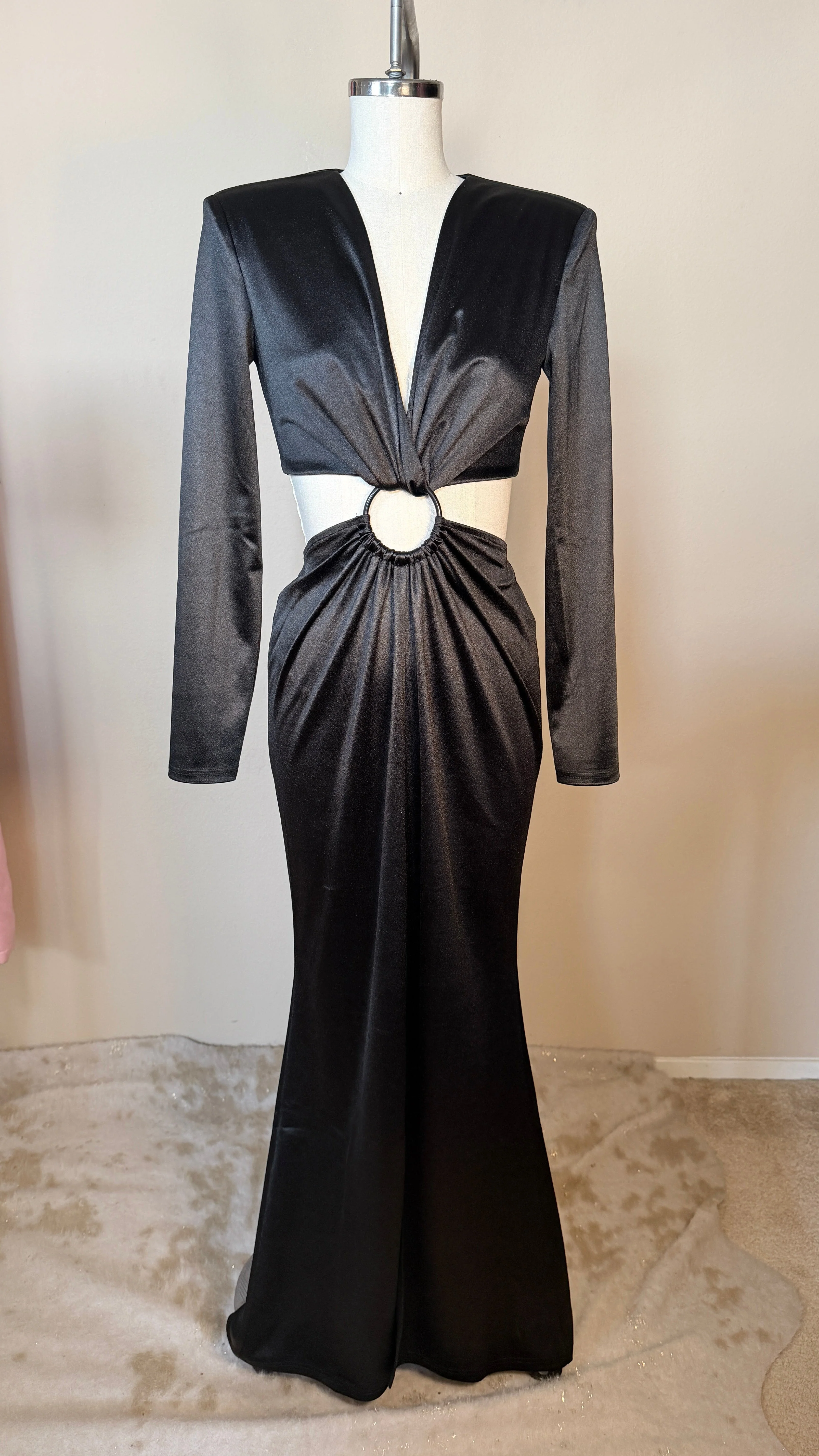Smoke and Satin Dress by Elle Rebel - Image 5