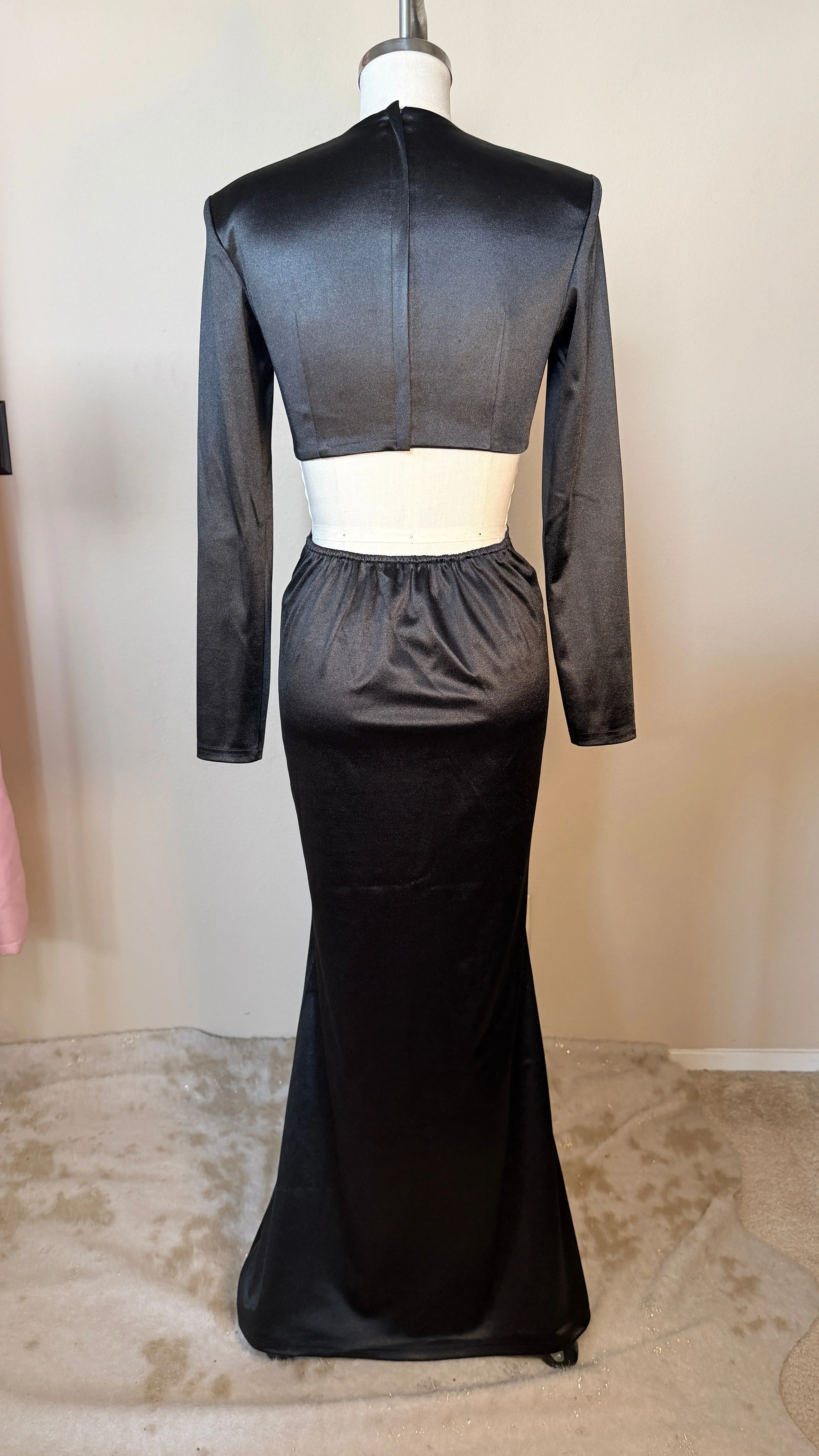 Smoke and Satin Dress by Elle Rebel - Image 6