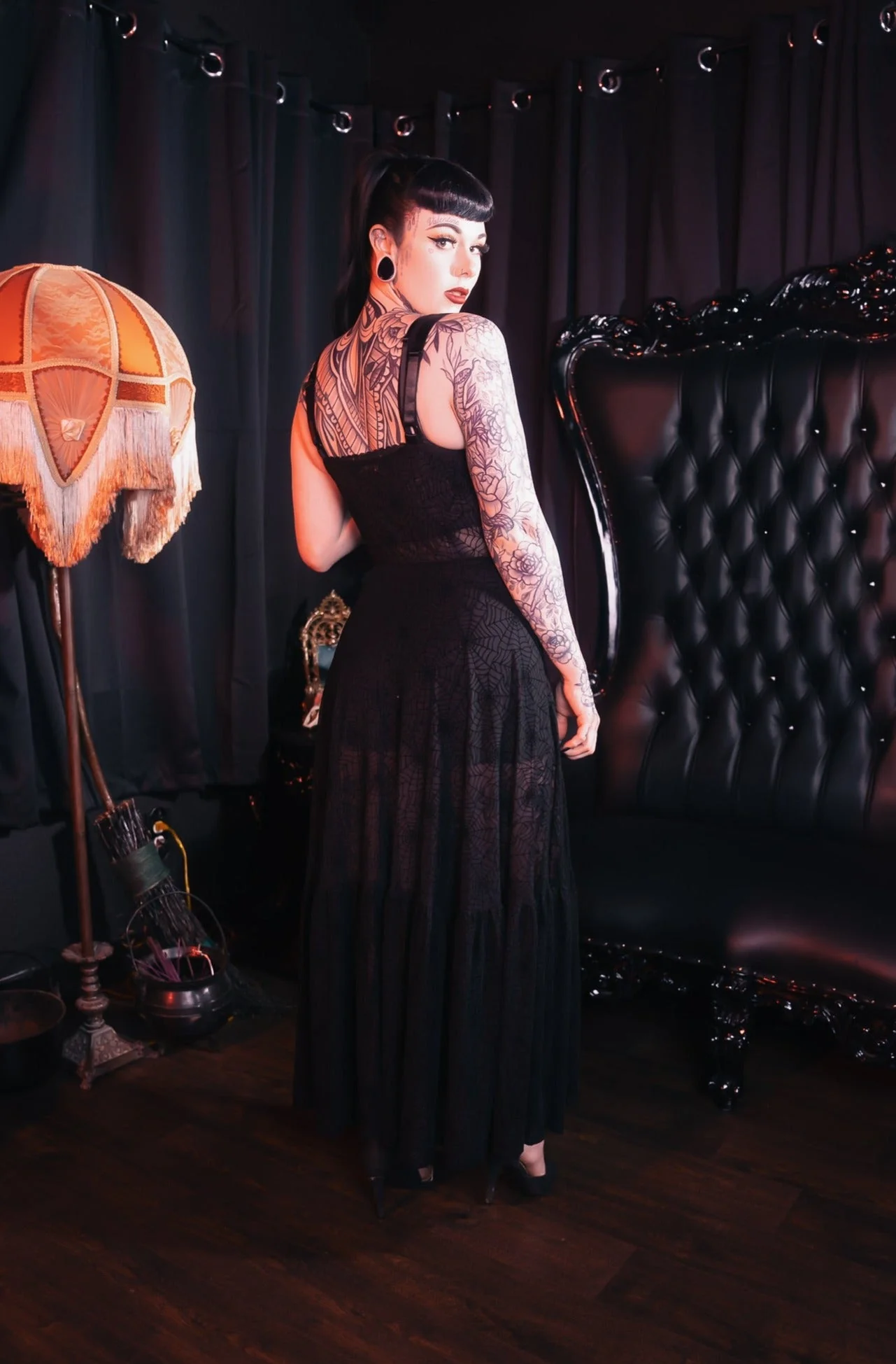 Spider's Silk Maxi Dress by Elle Rebel - Image 2