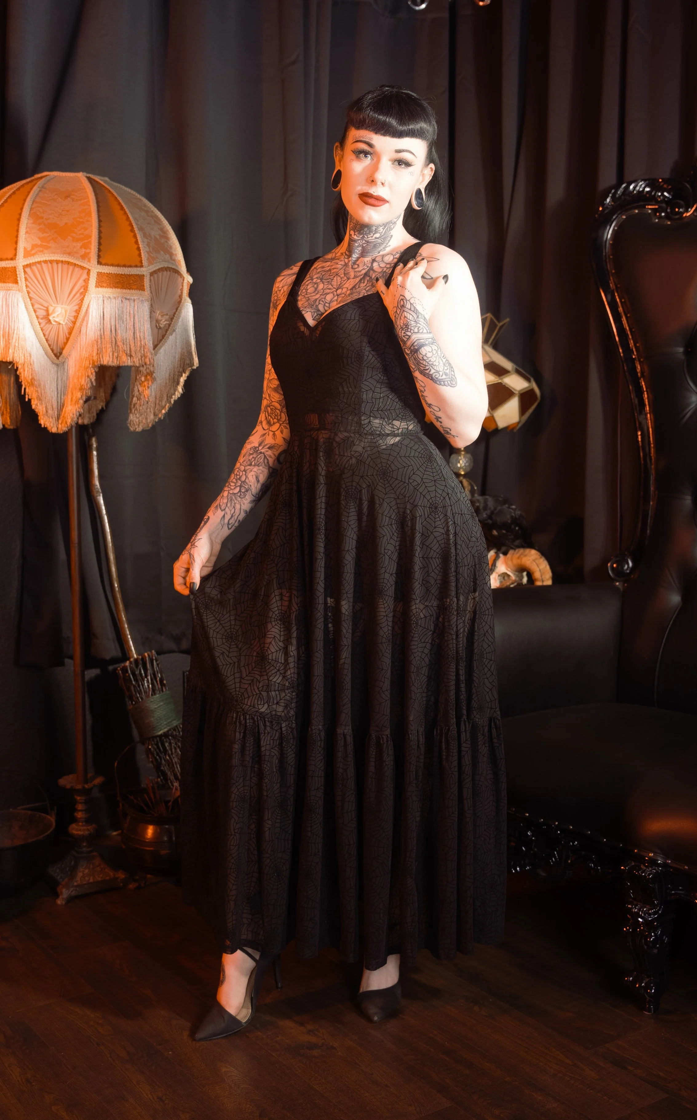 Spider's Silk Maxi Dress by Elle Rebel - Image 3