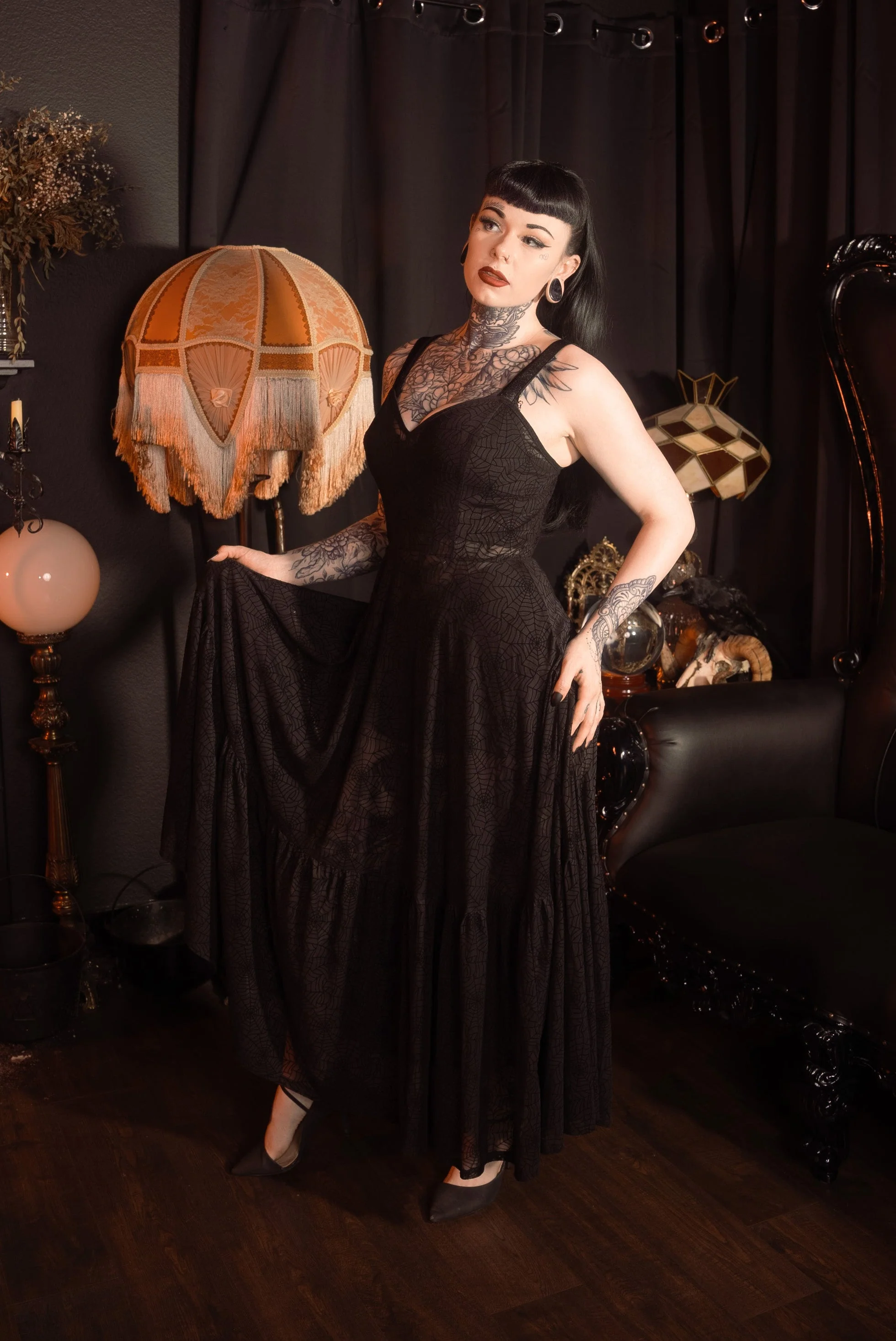 Spider's Silk Maxi Dress by Elle Rebel - Image 4