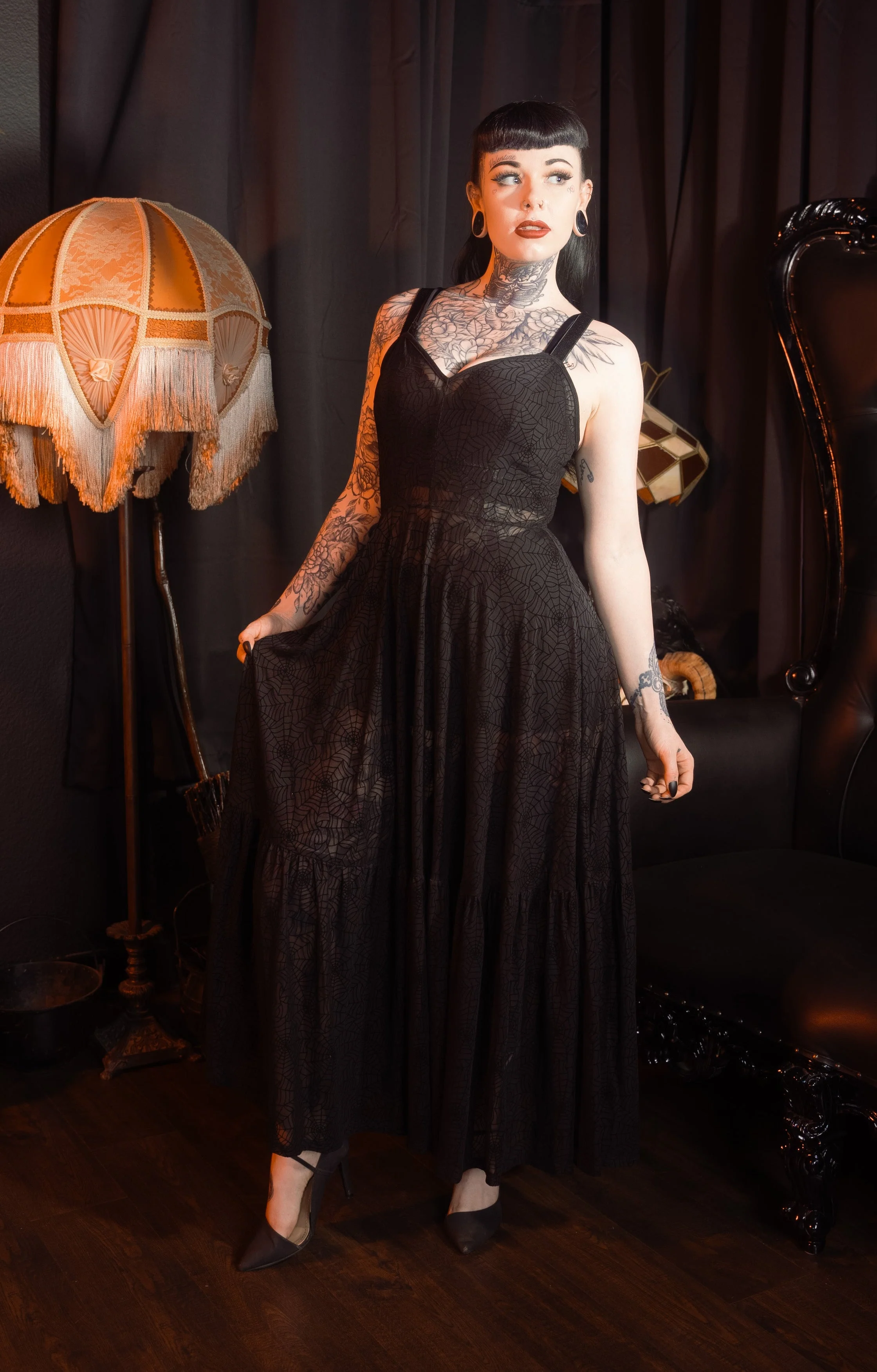 Spider's Silk Maxi Dress by Elle Rebel - Image 5