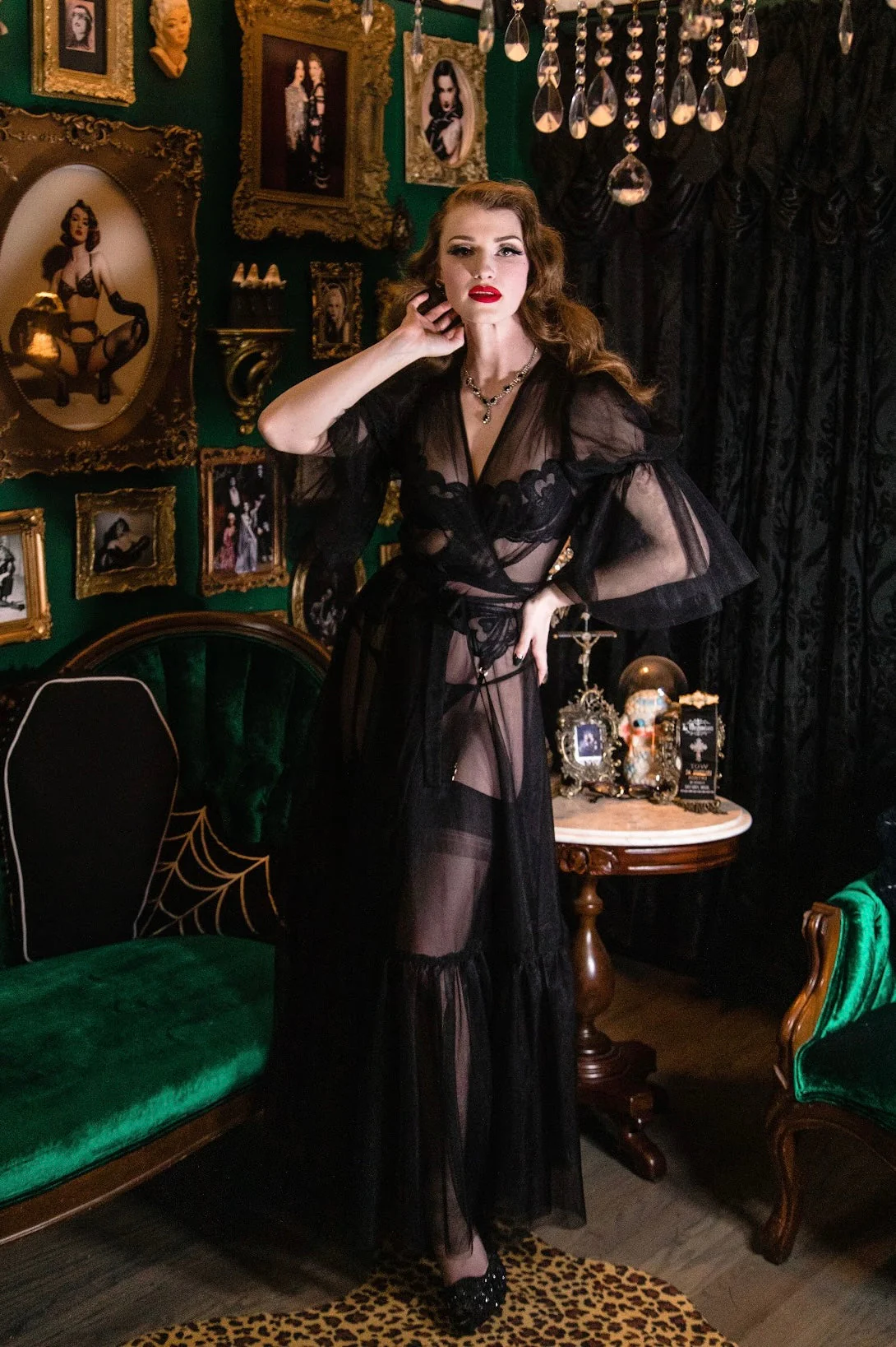 Timeless Temptress Tulle Robe Dress By Elle Rebel - Image 2