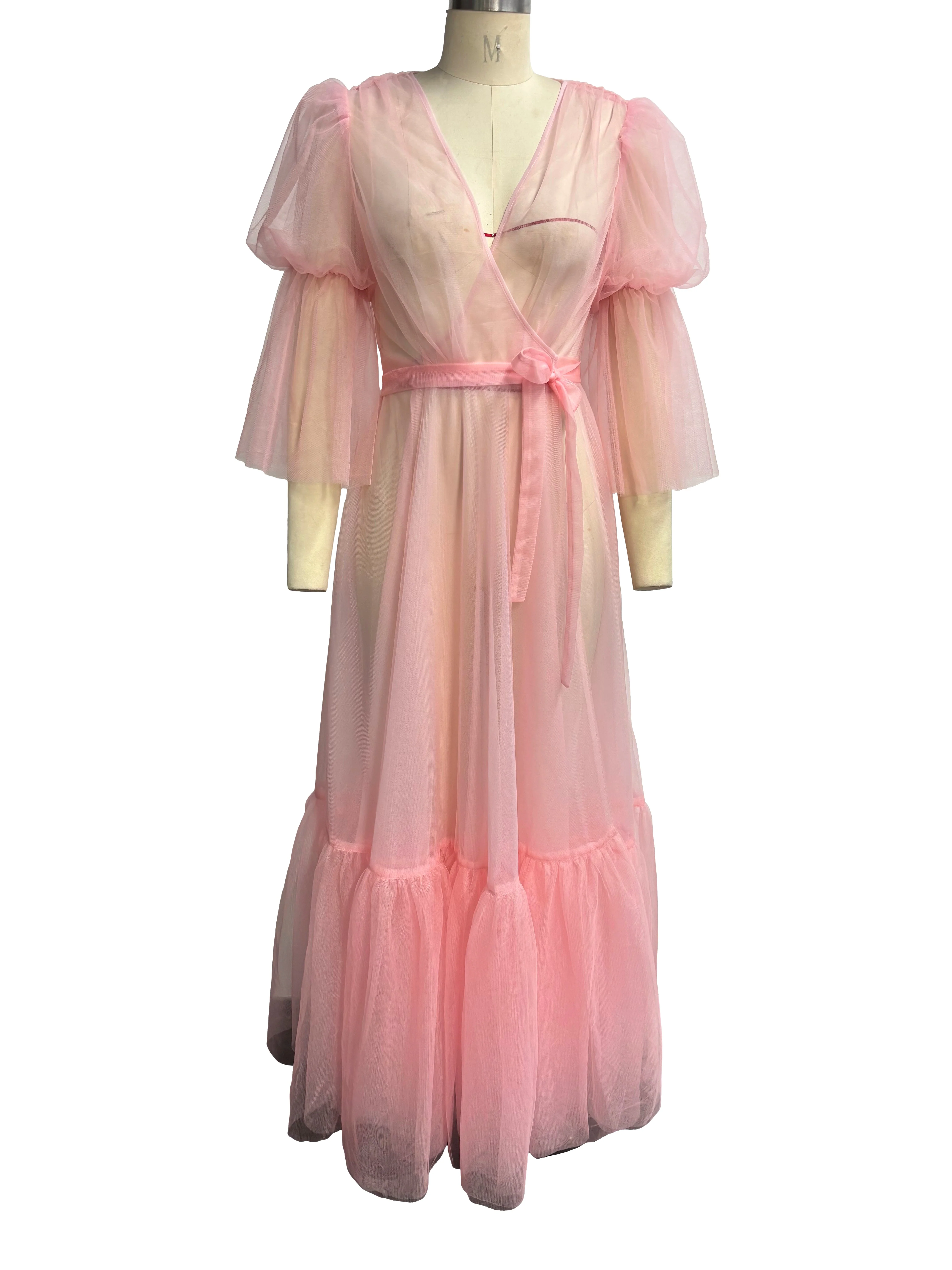Timeless Temptress Tulle Robe Dress By Elle Rebel - Image 4