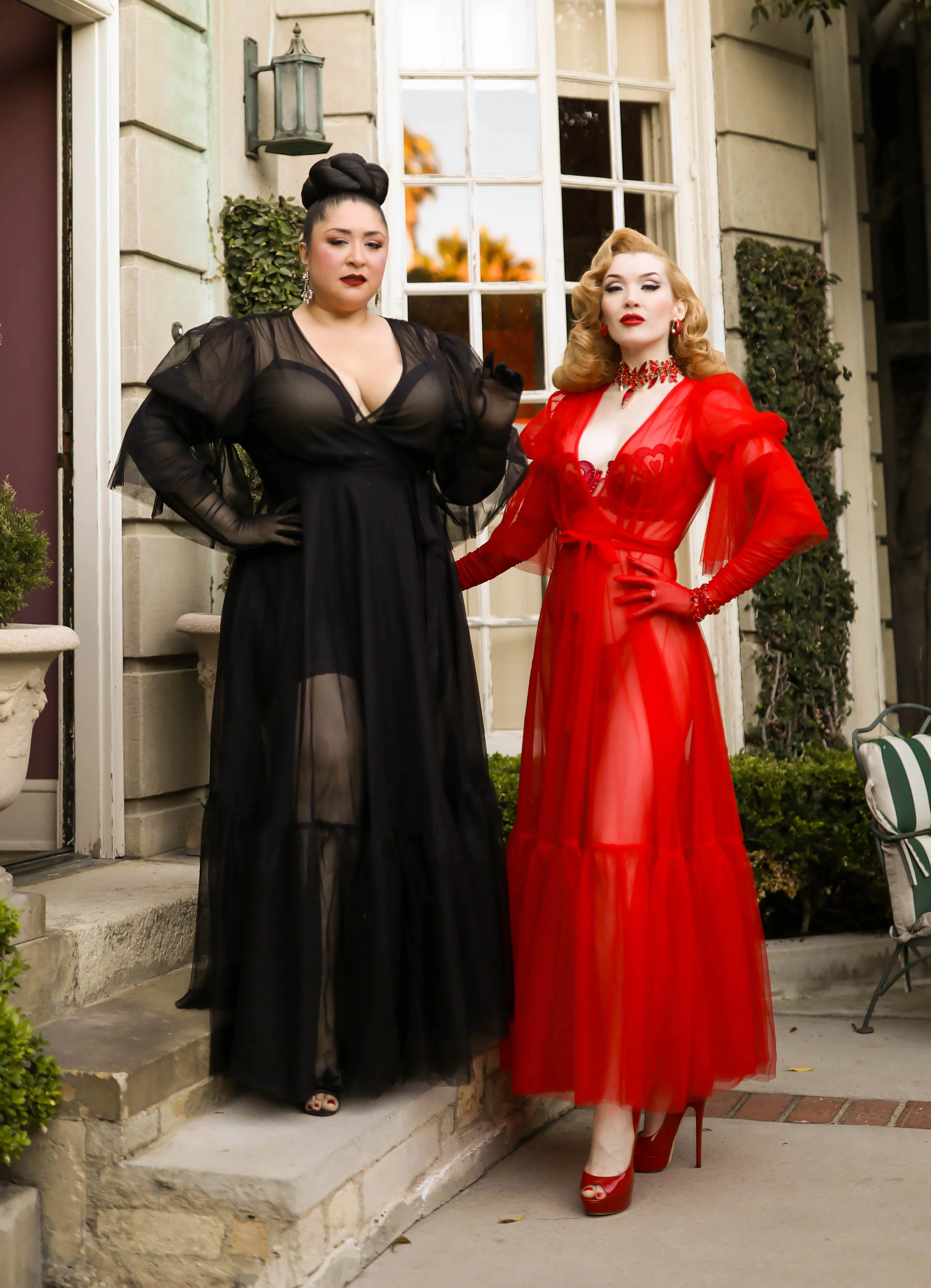 Timeless Temptress Tulle Robe Dress By Elle Rebel - Image 5