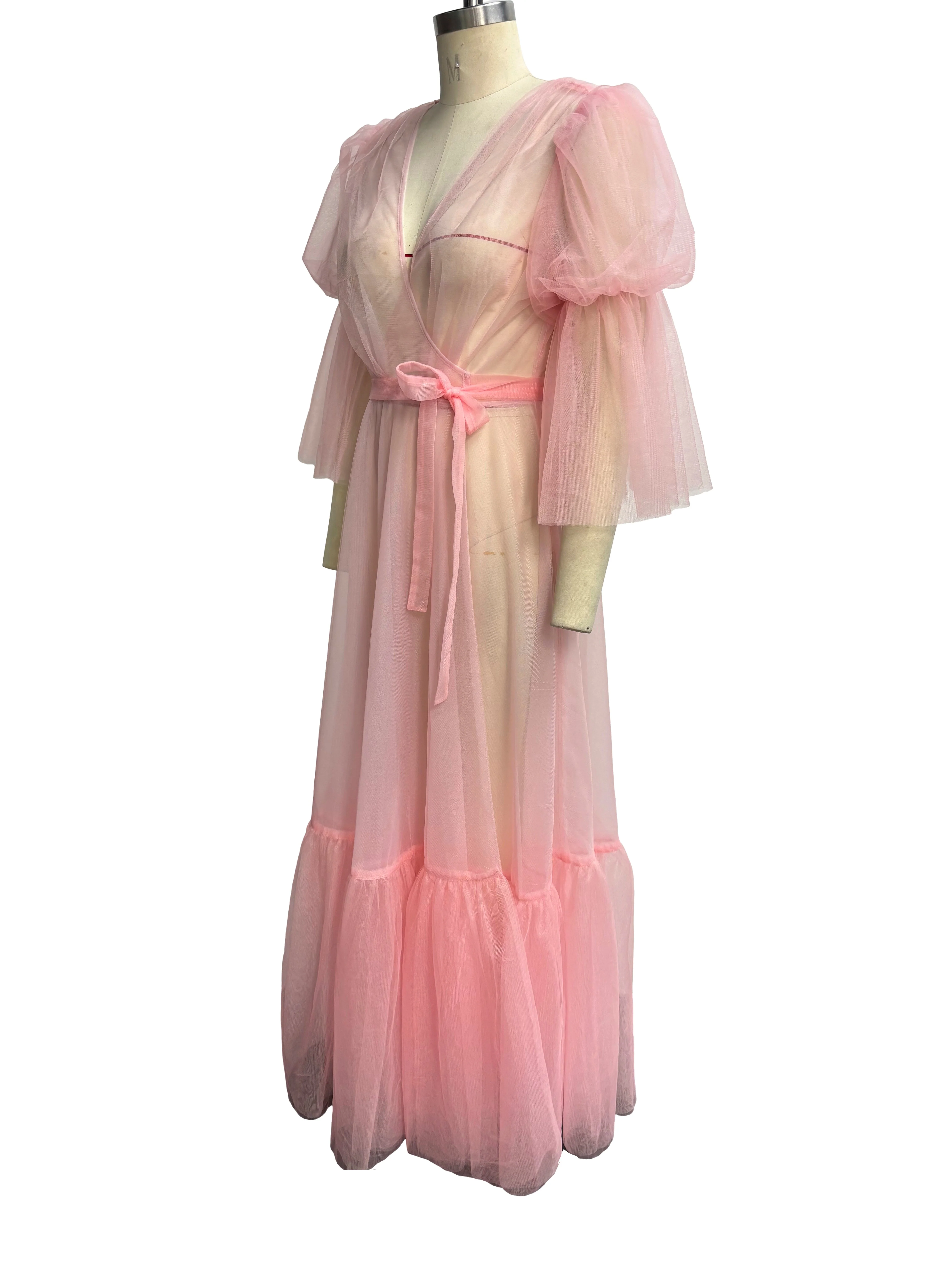 Timeless Temptress Tulle Robe Dress By Elle Rebel - Image 8