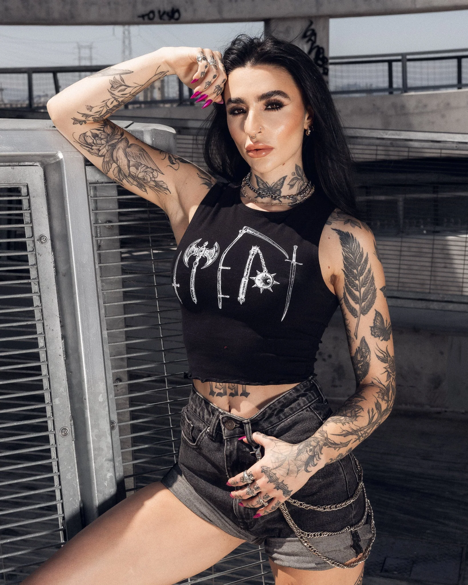 Van Helsing Crop Top by The Pretty Cult - Image 2